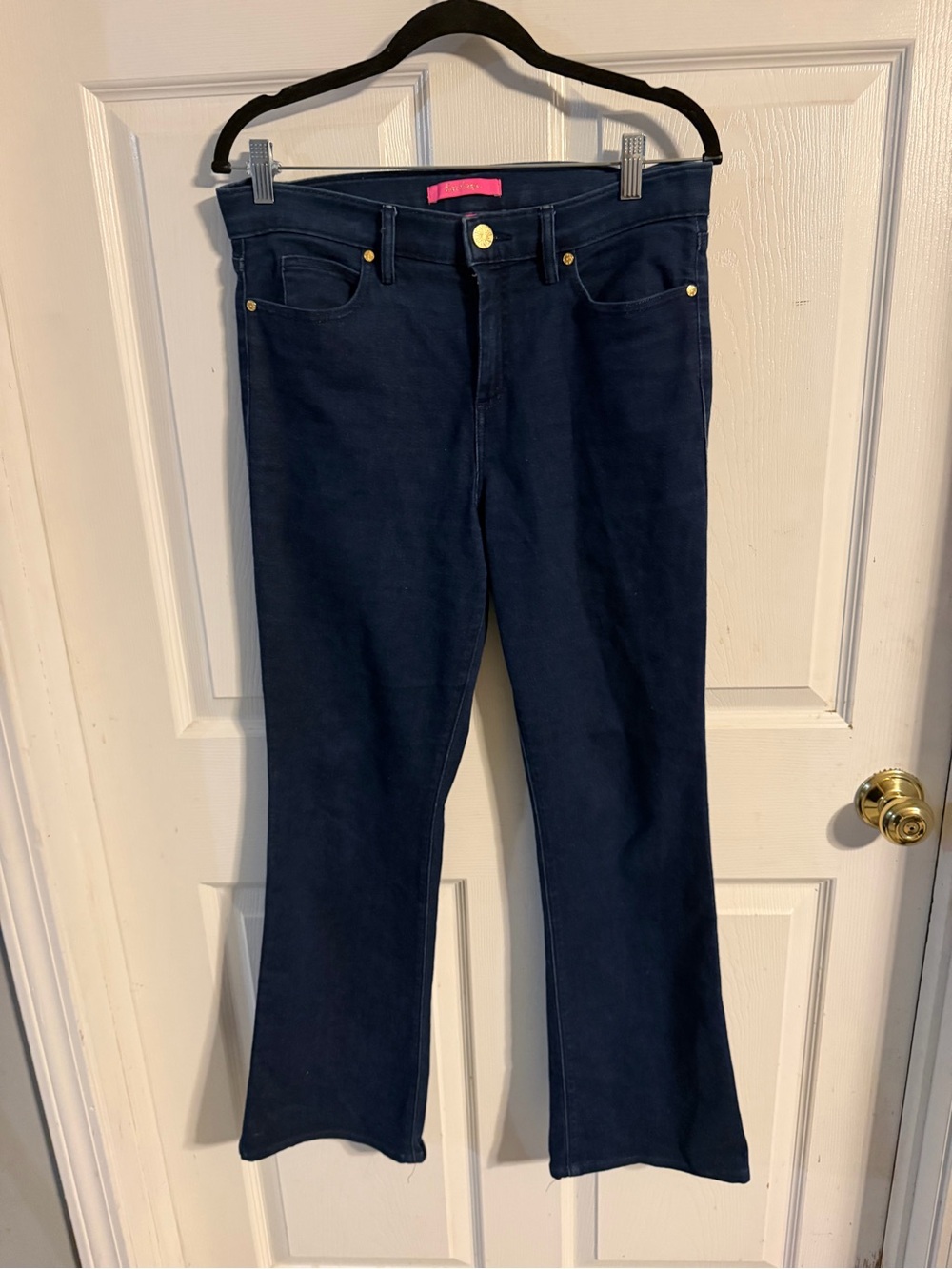 Lilly Pulitzer Navy Wide-Leg Jeans